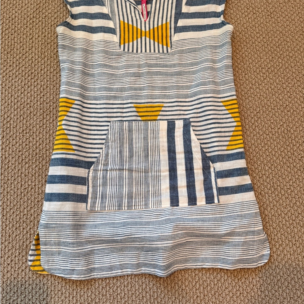 Plenty by Tracy Reese Blue and Yellow Striped Dress
